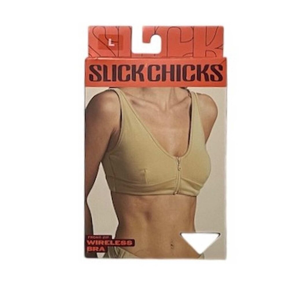 Slick Chicks Wireless Zip-Front Adaptive Bra - Picture 7 of 11